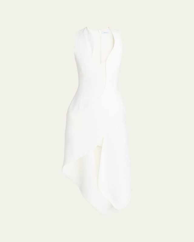 Sleeveless High-Low Midi Dress